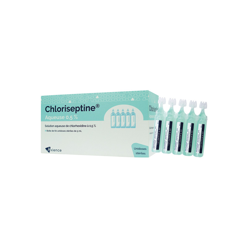 Axience Chloriseptine Aqueuse 0,5 % 60 unidoses stériles 5ml