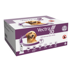 Ceva Vectra 3D Spot-on pour chien 25 - 40kg 3 pipettes